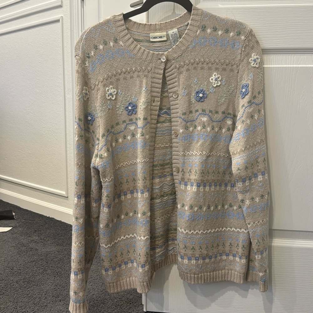 Vintage embroidered sweater
